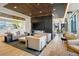 Comfortable lounge area with modern decor, a fireplace, and flat-screen TV at 1750 Wewatta St # 805, Denver, CO 80202