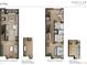 Detailed floor plan showcasing the layout of the home's second and third floors at 888 S Valentia St # 104, Denver, CO 80247