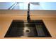 Modern, deep stainless steel sink with a pull-down faucet and built-in accessories at 200 N Pearl St # 205, Denver, CO 80203