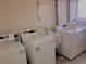 On-site laundry room equipped with multiple washing machines for residents' convenience at 200 N Pearl St # 205, Denver, CO 80203