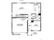 Detailed first floor plan showcasing the kitchen, great room, and two-car garage at 1038 Scotts Peak Dr, Berthoud, CO 80513
