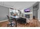 Living room features a fireplace and built-in shelving at 2017 Tulane St, Denver, CO 80260