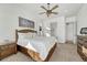 Spacious main bedroom with ensuite bathroom access and ample natural light at 3308 Carabiner St, Castle Rock, CO 80108