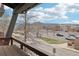 Balcony with a nice view of parking area and the mountains in the distance on a sunny day at 3644 Pinedale St, Boulder, CO 80301