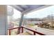 Balcony overlooking trees and parking lots with scenic mountain views at 3644 Pinedale St, Boulder, CO 80301