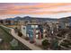 Modern townhome with mountain views, brick accents, and landscaping at 3644 Pinedale St, Boulder, CO 80301