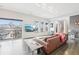Stylish living room featuring mountain views and glass sliding doors at 3644 Pinedale St, Boulder, CO 80301