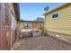 Backyard with a outdoor kitchen, small rock garden and a graveled space at 230 Miner St, Idaho Springs, CO 80452