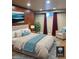 Comfortable bedroom with a plush bed, stylish accents, and a large window with natural light at 5612 S Lansing Ct, Englewood, CO 80111