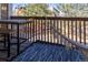Relaxing balcony setup with a hammock, table, and chairs, perfect for enjoying outdoor moments at 2885 Springdale Ln, Boulder, CO 80303