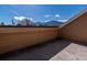 Balcony overlooking beautiful mountain views on a clear and sunny day at 2885 Springdale Ln, Boulder, CO 80303