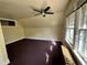 Bedroom includes a ceiling fan, window, and radiator at 1625 N Downing St, Denver, CO 80218