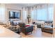 Spacious living room featuring comfortable seating and large TV at 425 W 128Th Dr, Westminster, CO 80234