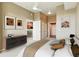 Comfortable main bedroom features neutral decor and easy access to the en-suite bathroom and closet at 7931 W 55Th Ave # 105, Arvada, CO 80002