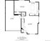 Detailed floorplan showcasing the layout of the first floor, including the living room, kitchen, and garage at 3725 S Nepal St, Aurora, CO 80013