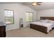 Well-lit bedroom featuring two windows and neutral colors at 3725 S Nepal St, Aurora, CO 80013