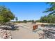 Recreational horseshoe pits with seating, offering a relaxing outdoor activity at 3548 Swabuck Pl, Castle Rock, CO 80109