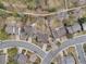 Drone image of a property reveals its landscaping, layout, and neighborhood setting at 6918 E Easter Pl, Centennial, CO 80112