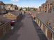 Overview of the community garages providing convenient parking and storage for residents at 9962 W Victoria Pl # 106, Littleton, CO 80127