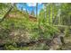 Wooden home with metal roof features a large deck overlooking a gentle stream in a lush, green forest at 11182 S Barney Gulch Rd, Conifer, CO 80433