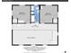 Floorplan displays the top level with bedrooms, bathroom, hall and the overlook to the lower level at 11182 S Barney Gulch Rd, Conifer, CO 80433