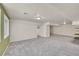 Finished basement space with neutral carpet, closet, and ample room at 3406 Purcell St, Brighton, CO 80601