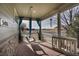 Inviting front porch featuring a porch swing and views of the surrounding neighborhood at 3406 Purcell St, Brighton, CO 80601
