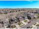 An aerial view of the neighborhood showcasing the beautiful homes and landscape at 23757 Eagle Bend Ln, Parker, CO 80138
