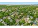 Aerial view of a neighborhood with tree-lined streets and a mix of homes at 3002 Quitman St, Denver, CO 80212