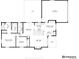 Detailed floor plan showing the layout of the bedrooms, living room, kitchen, patio, and garage at 1830 S Fillmore St, Denver, CO 80210