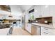 Modern kitchen with white cabinets, stainless steel appliances, and a sleek design at 1830 S Fillmore St, Denver, CO 80210