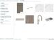 Kitchen design selections featuring cabinets, hardware, countertop, backsplash, faucet, flooring and sink at 10886 E Hinsdale Cir, Centennial, CO 80112