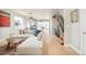Spacious living room with hardwood floors, modern staircase, and open floor plan at 1333 Raleigh St, Denver, CO 80204