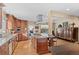 Well-appointed kitchen with a center island, granite countertops, and modern appliances at 127 Granite Way, Evergreen, CO 80439