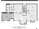 Finished basement floorplan showcasing layout, room dimensions and square footage at 7818 S Zeno St, Centennial, CO 80016