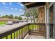 Balcony with view of the parking lot and green area at 1777 S Pitkin St # A, Aurora, CO 80017