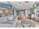 Inviting living room with hardwood floors, an open layout, and stylish furniture at 248 Copperdale Ln, Golden, CO 80403