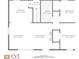 Floorplan featuring an entry, kitchen, bath, bedroom, primary bedroom, dining area, and living room layout for main level at 5191 S Logan St, Littleton, CO 80121