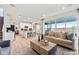 Bright, open living area with a modern kitchen, dining space, and comfortable seating, ideal for modern living and entertaining at 3373 N Catawba Way, Aurora, CO 80019