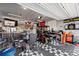 Finished garage with bar, TV, and golf cart, great for parties at 16197 Paris Way, Brighton, CO 80602