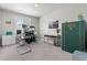 Bright office space with a modern desk setup, natural light and neutral walls at 16197 Paris Way, Brighton, CO 80602
