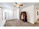 Spacious bedroom with closet, natural light, and ample space for storage or customization at 978 S Salida St, Aurora, CO 80017