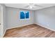 The bedroom features hardwood flooring and one window at 10645 Clarkeville Way, Parker, CO 80134