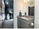 Stylish bathroom with granite countertops. Additional room can be used for office at 11830 W 52Nd Ave, Wheat Ridge, CO 80033