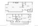 Detailed floor plan showcasing the layout of both levels of the home at 2700 E Louisiana Ave # 203, Denver, CO 80210