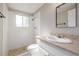 A well lit bathroom with a shower and vanity at 12883 E Nevada Cir, Aurora, CO 80012