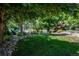 Peaceful backyard with hammock under a shady tree at 10010 Steeplechase Dr, Franktown, CO 80116