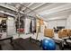 Spacious basement gym and recreation area with plenty of open space for activities and storage at 14075 Scarlet Sage St, Parker, CO 80134