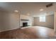 Spacious basement features a cozy fireplace and recessed lighting at 11383 W 28Th Ave, Lakewood, CO 80215