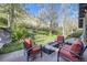 Outdoor space with fire pit and comfortable seating, perfect for entertaining in the backyard at 424 Peery Pkwy, Golden, CO 80403